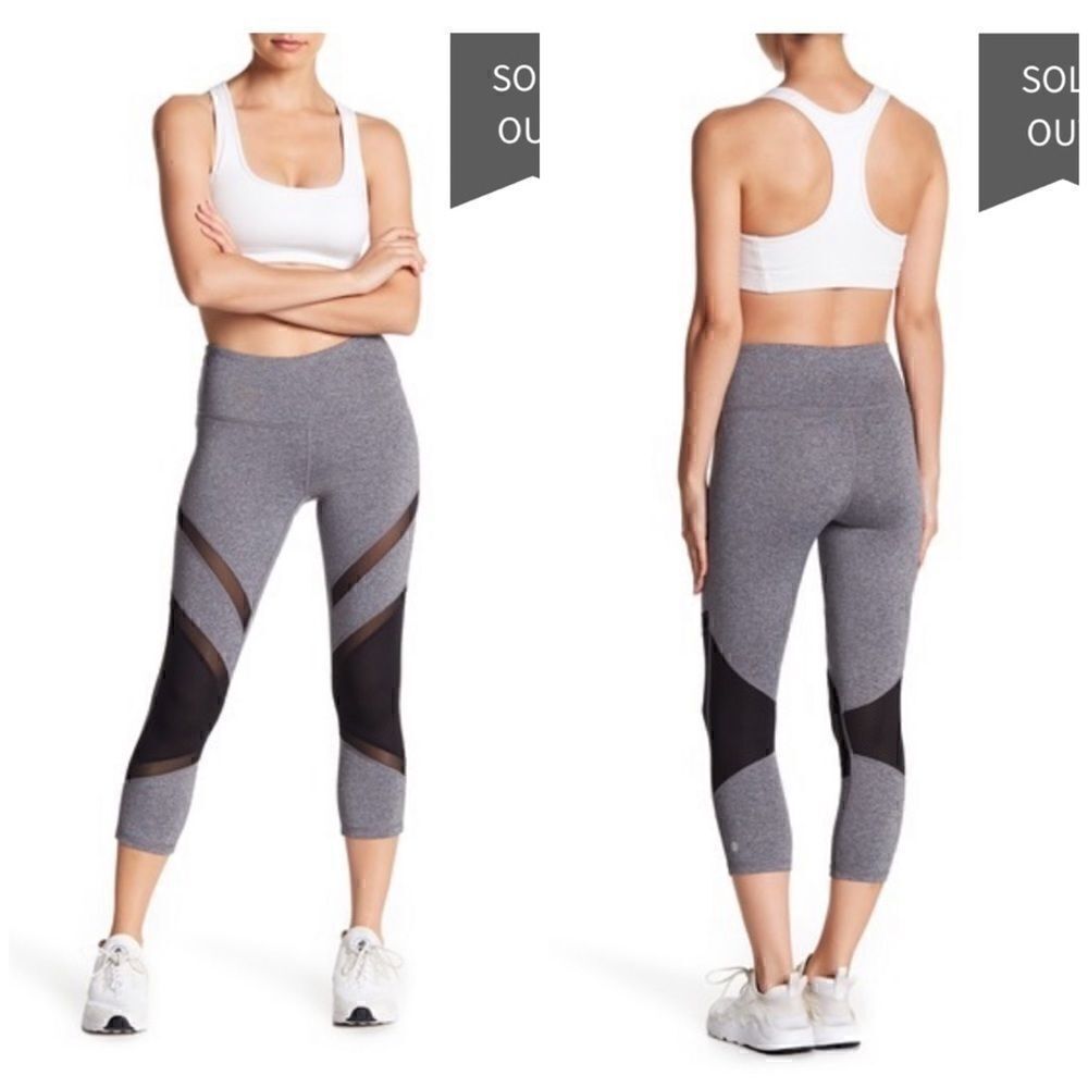 Z By Zella Prima Crop Melange Leggings